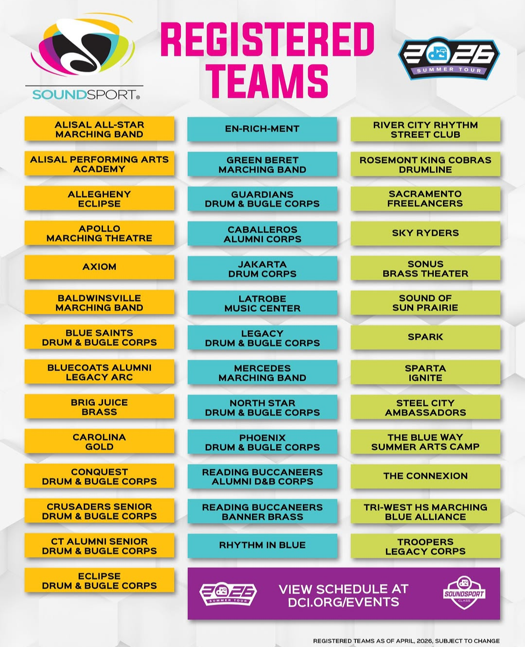 We're Officially A Registered Team